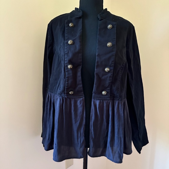 torrid Jackets & Blazers - **TORRID* Plus Black x Brass Button Long Sleeve Jacket Size 2X